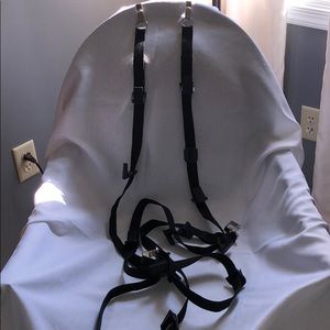 Over the door hanging purse organizer